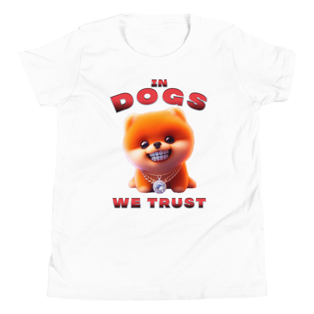 "In Dogs We Trust" T-shirt - Pomeranian - Kids