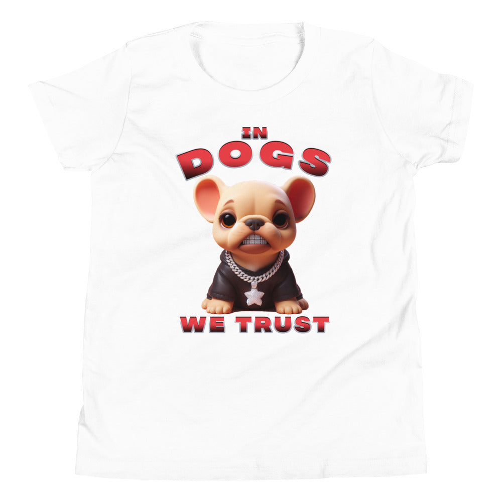 "In Dogs We Trust" T-shirt - French Bulldog - Kids