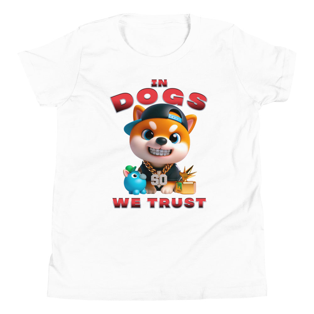 "In Dogs We Trust" T-shirt - Shiba Inu - Kids